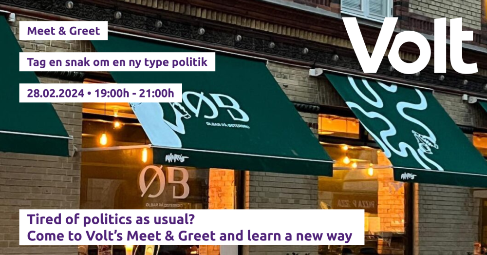 Meet Up invitation, showing the bar ØB and the date and time of the event.